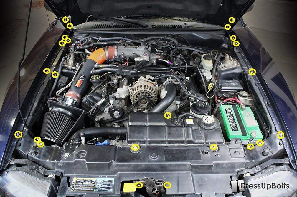 Ford Mustang (1999-2004) Titanium Engine Bay Kit - Graveyard Performance