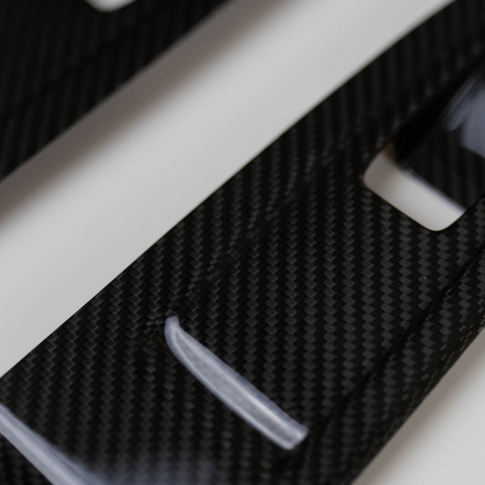 JDMuscle [22-25 WRX] Tanso Dry Carbon Fiber Window Switch Cover with Gloss Finish