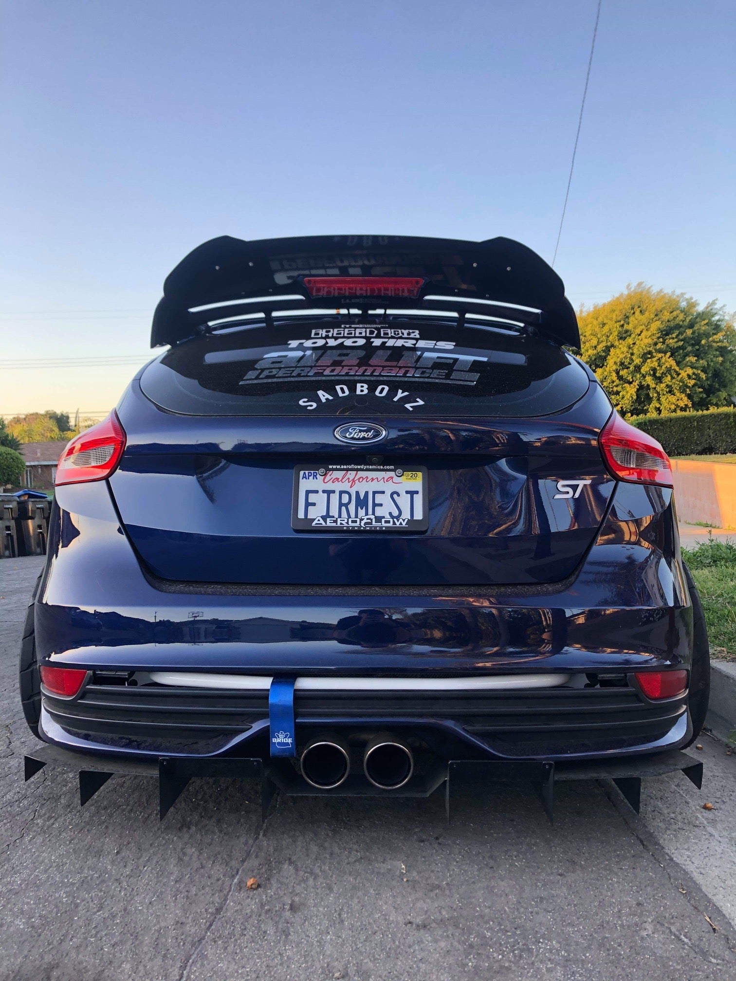 Ford Focus ST (2013-2018) Rear Crash Bar - Graveyard Performance