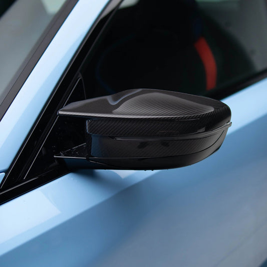 Carbon Fiber Mirror Caps For BMW G80 M3, G82/G83 M4 - OEM Style - Graveyard Performance
