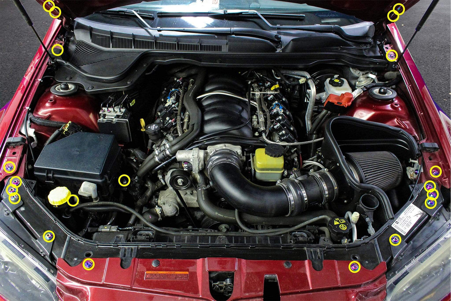 Pontiac G8 (2008-2009) Titanium Engine Bay Kit - Graveyard Performance
