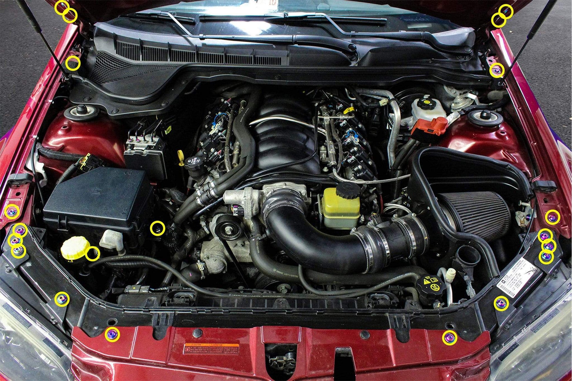 Pontiac G8 (2008-2009) Titanium Engine Bay Kit - Graveyard Performance