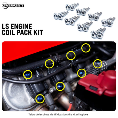 Titanium Hardware Coil Pack Kit - LS Engine - Graveyard Performance