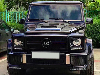AutoTecknic Carbon Fiber Headlight Trim Set -  Mercedes-Benz W463 G-Class - Graveyard Performance