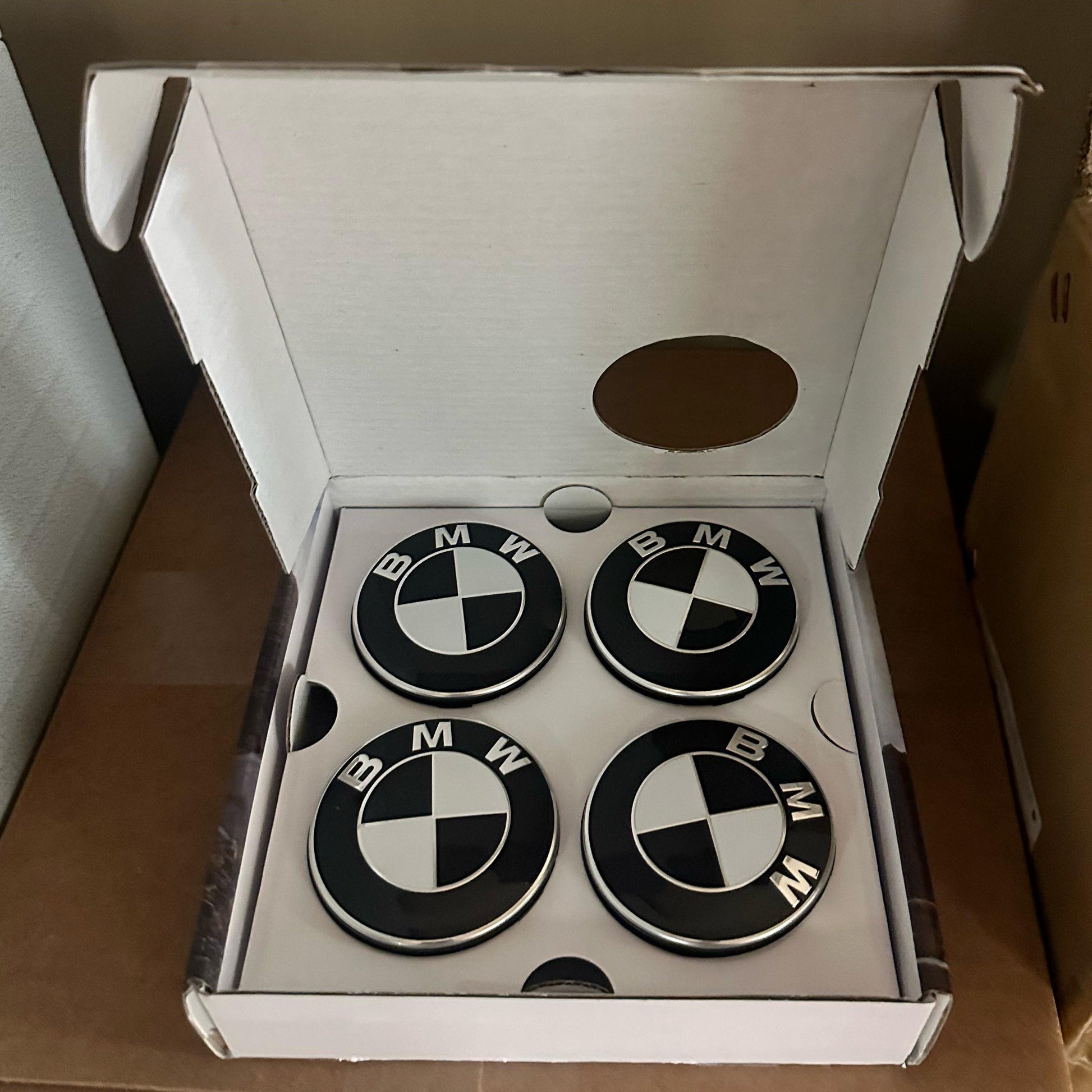 Genuine OEM BMW Floating Wheel Center Caps (Set of 4) - 5x120/ 5x112 - Graveyard Performance