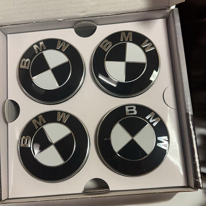 Genuine OEM BMW Floating Wheel Center Caps (Set of 4) - 5x120/ 5x112 - Graveyard Performance
