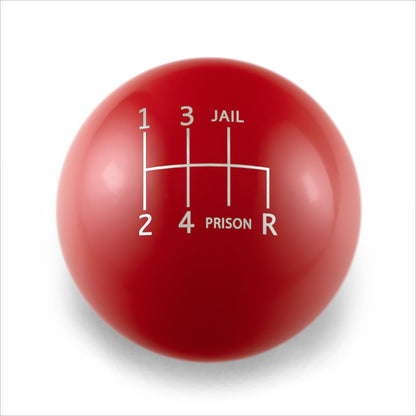 Billetworkz Weighted Shift Knob - 6 Speed Jail-Prison Engraving for Subaru - Graveyard Performance
