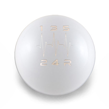 Billetworkz Weighted Shift Knob -  5-Speed Heartbeat Engraving for Subaru - Graveyard Performance