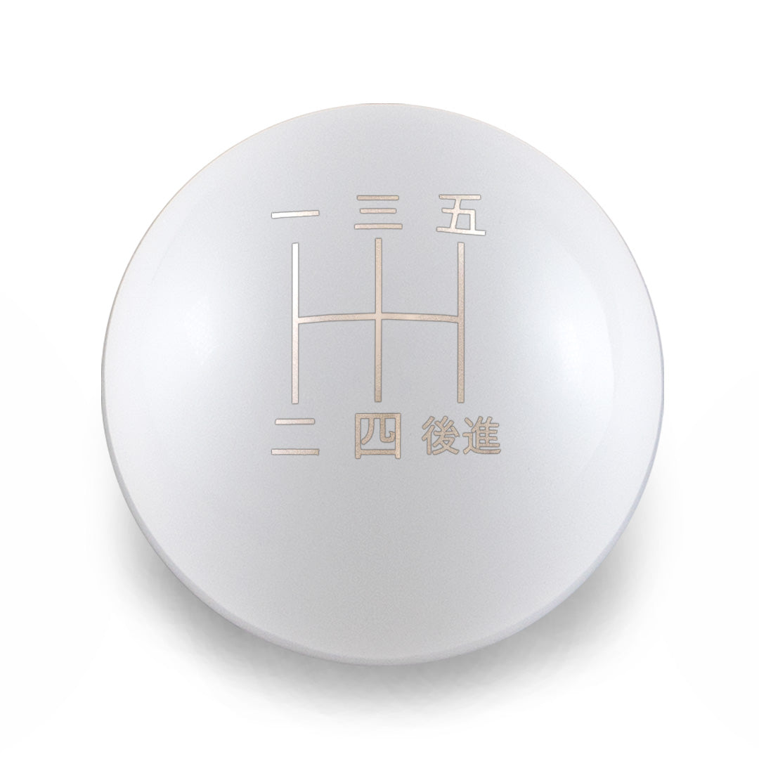 Billetworkz Weighted Shift Knob - 5-Speed Japanese Engraving for Subaru - Graveyard Performance
