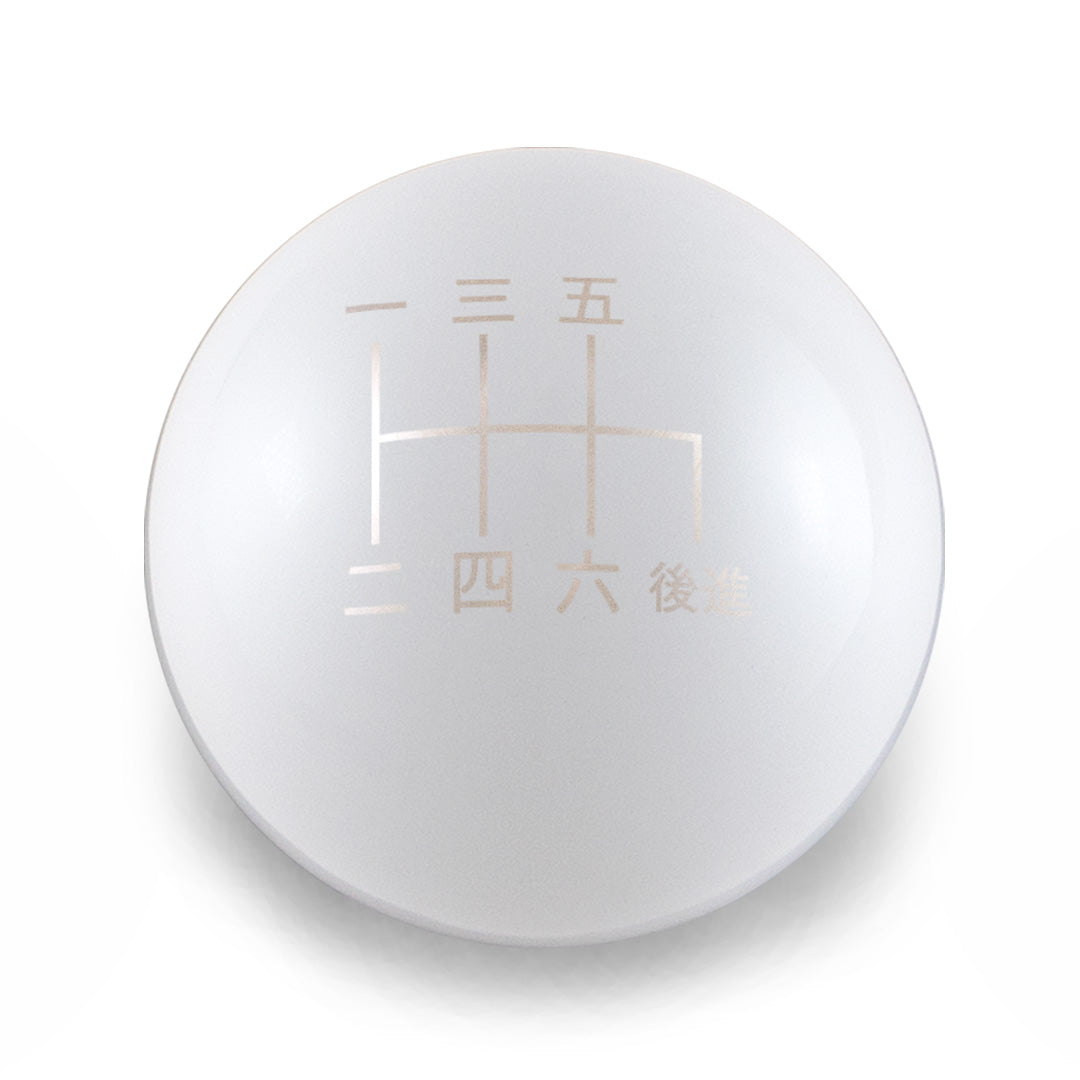 Billetworkz Weighted Shift Knob - 6-Speed Japanese Engraving for Subaru - Graveyard Performance