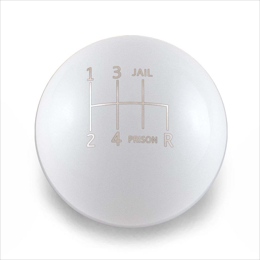 Billetworkz Weighted Shift Knob - 6 Speed Jail-Prison Engraving for Subaru