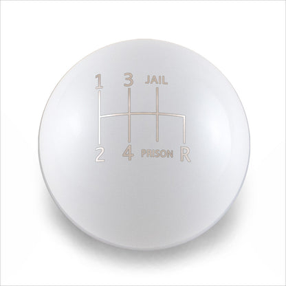 Billetworkz Weighted Shift Knob - 6 Speed Jail-Prison Engraving for Subaru