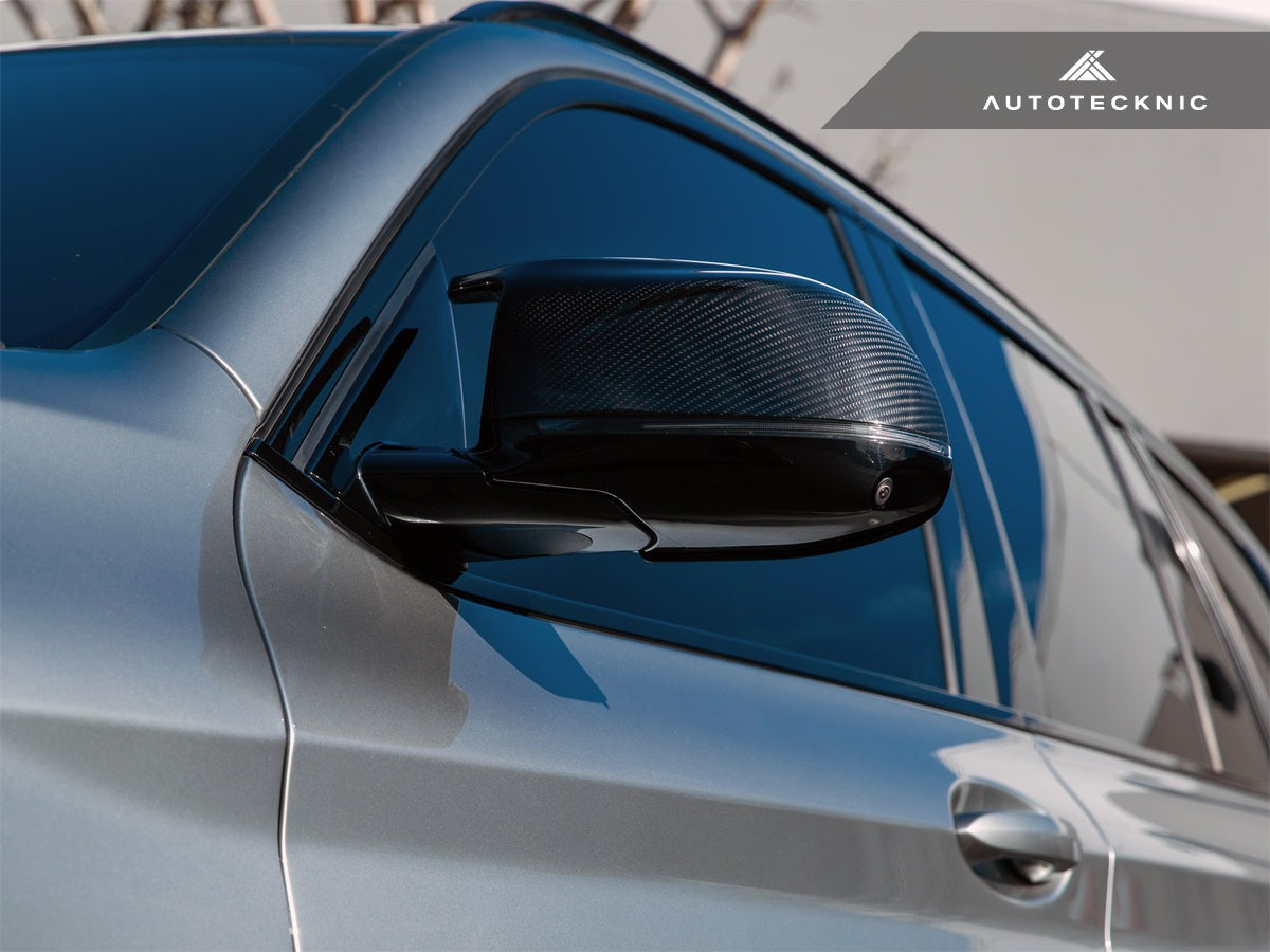 AutoTecknic Replacement Dry Carbon Mirror Covers - G01 X3 M40i LCI | G02 X4 M40i LCI - Graveyard Performance