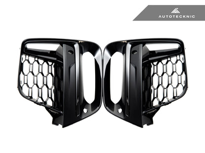 AutoTecknic Gloss Black Lower Grille Trim Set - G01 X3 | G02 X4 M40I Pre-LCI - Graveyard Performance