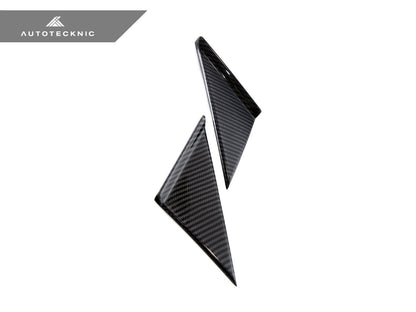 AutoTecknic Version III Dry Carbon Side Mirror Wind Deflector Set - A90 Supra 2020-Up - Graveyard Performance
