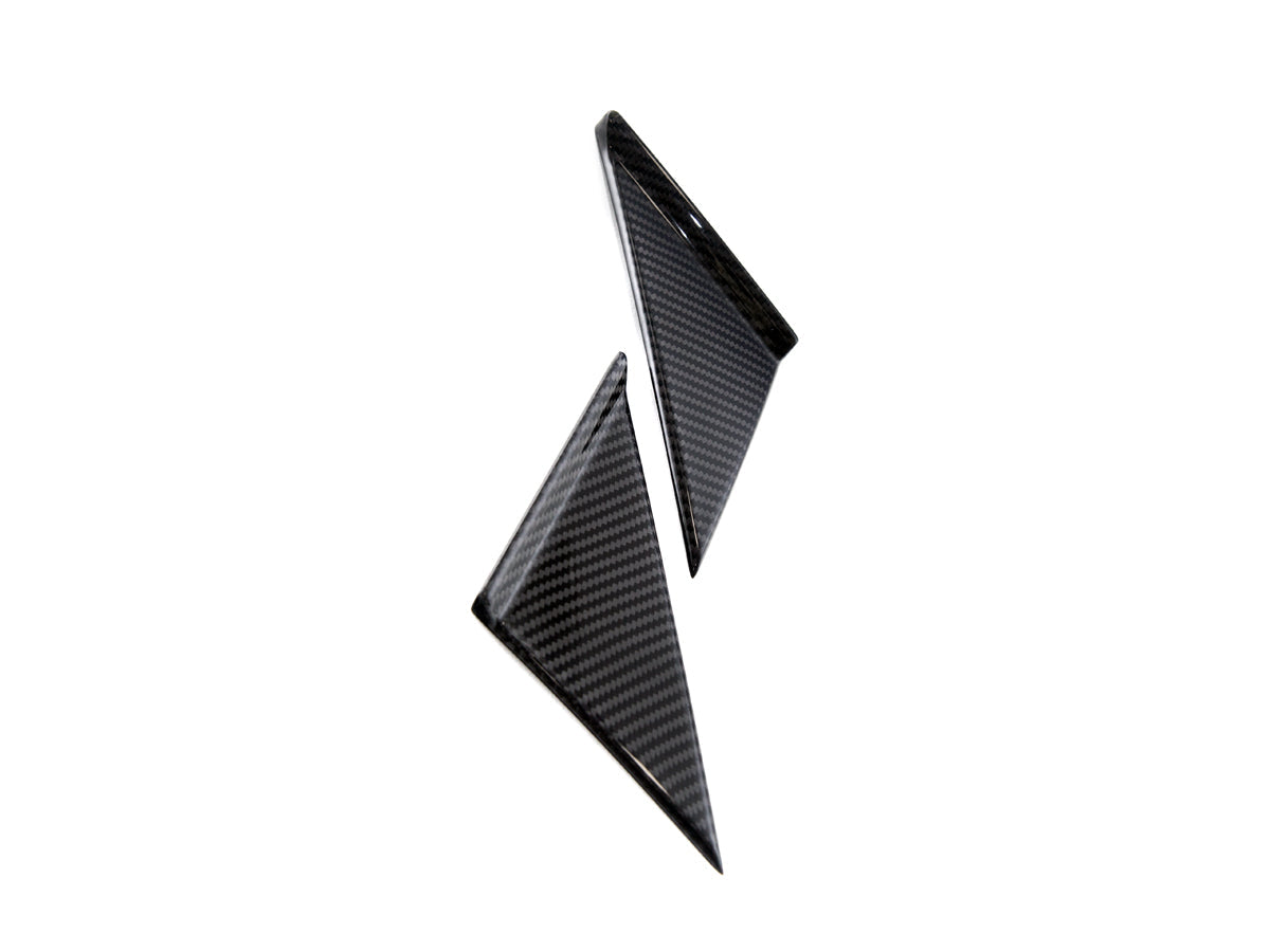 AutoTecknic Version III Dry Carbon Side Mirror Wind Deflector Set - A90 Supra 2020-Up