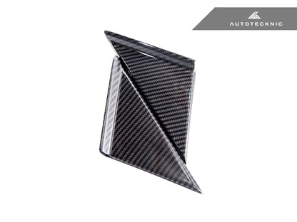 AutoTecknic Version III Dry Carbon Side Mirror Wind Deflector Set - A90 Supra 2020-Up - Graveyard Performance