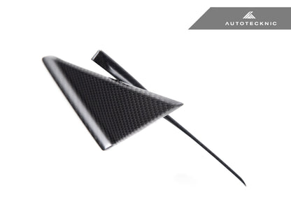 AutoTecknic Version III Dry Carbon Side Mirror Wind Deflector Set - A90 Supra 2020-Up - Graveyard Performance