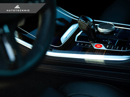 AutoTecknic Carbon Fiber Gear Selector Side Trims - G01 X3 LCI | G02 X4 LCI - Graveyard Performance