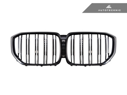 AutoTecknic Dual-Slats Gloss Black Front Grille - G05 X5 Pre-LCI - Graveyard Performance