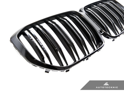 AutoTecknic Dual-Slats Gloss Black Front Grille - G05 X5 Pre-LCI - Graveyard Performance