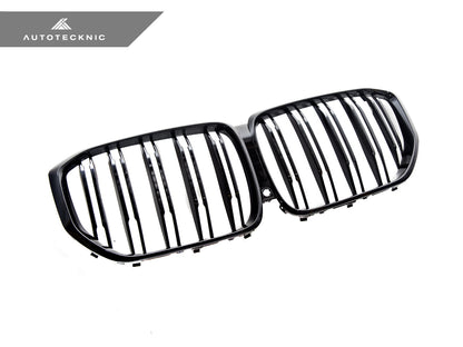 AutoTecknic Dual-Slats Gloss Black Front Grille - G05 X5 Pre-LCI - Graveyard Performance