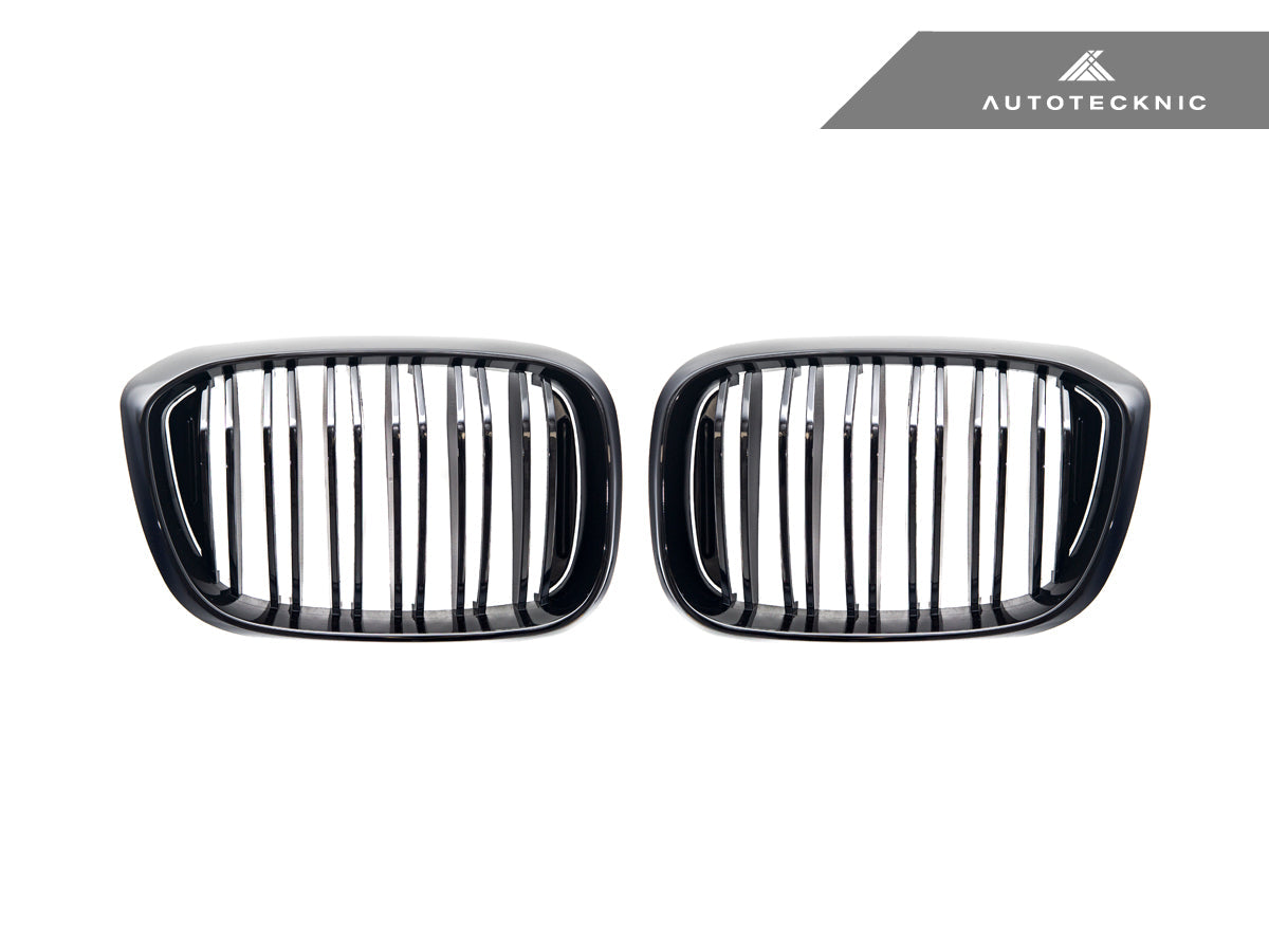 AutoTecknic Dual-Slats Gloss Black Front Grille Set - G01 X3 | G02 X4 Pre-LCI - Graveyard Performance