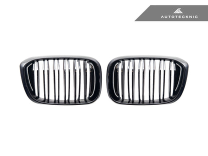 AutoTecknic Dual-Slats Gloss Black Front Grille Set - G01 X3 | G02 X4 Pre-LCI - Graveyard Performance