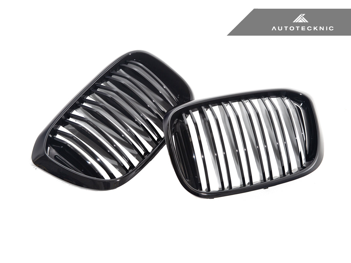 AutoTecknic Dual-Slats Gloss Black Front Grille Set - G01 X3 | G02 X4 Pre-LCI - Graveyard Performance
