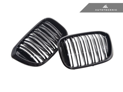 AutoTecknic Dual-Slats Gloss Black Front Grille Set - G01 X3 | G02 X4 Pre-LCI - Graveyard Performance