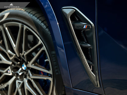 AutoTecknic Dry Carbon Fiber Side Vent Set - F95 X5M Pre-LCI - Graveyard Performance