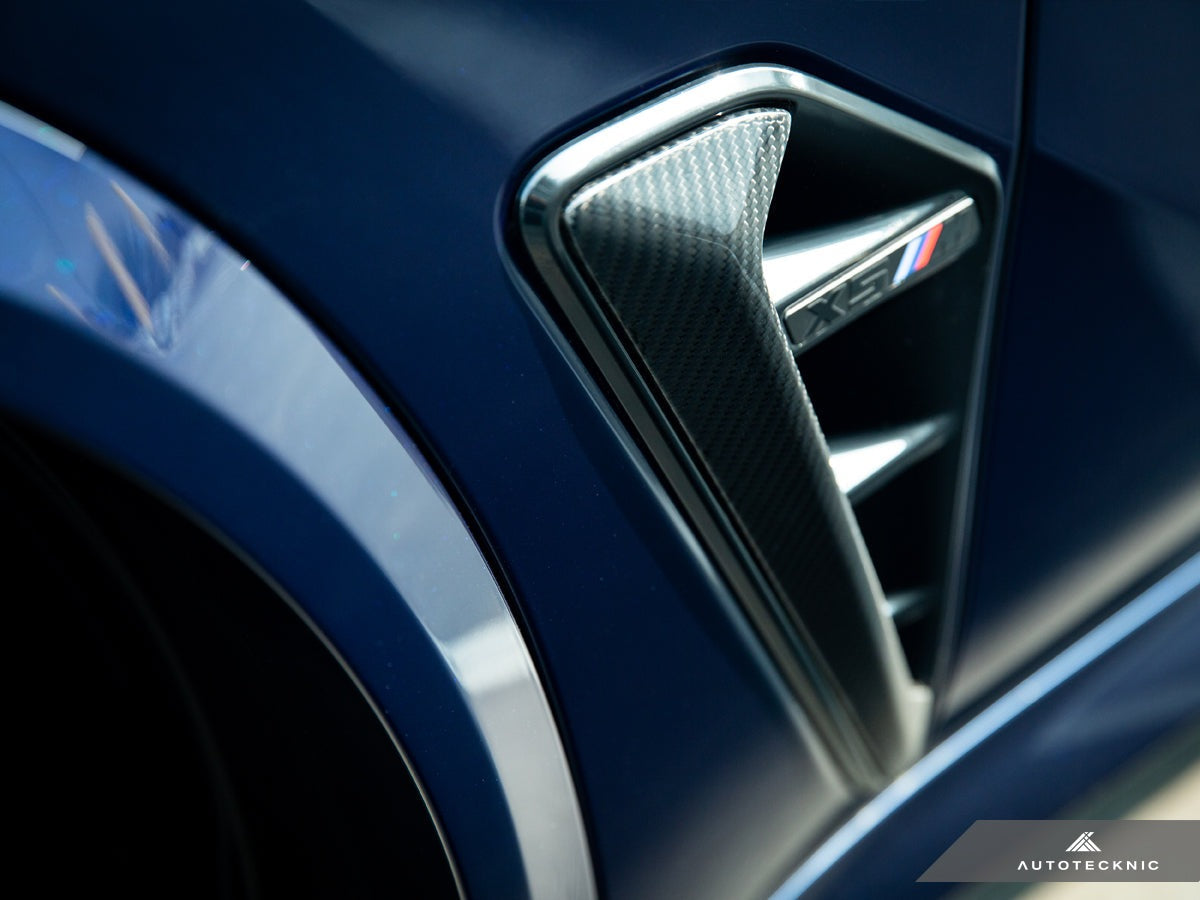 AutoTecknic Dry Carbon Fiber Side Vent Set - F95 X5M Pre-LCI - Graveyard Performance