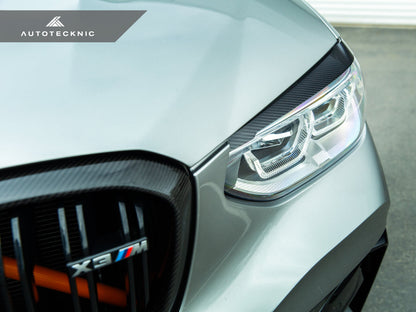 AutoTecknic Carbon Fiber Headlight Trim Set - F97 X3M | F98 X4M - Graveyard Performance