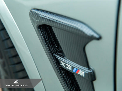 AutoTecknic Dry Carbon Fiber Fender Trim Set - F97 X3M | F98 X4M | G01 X3 | G02 X4 - Graveyard Performance