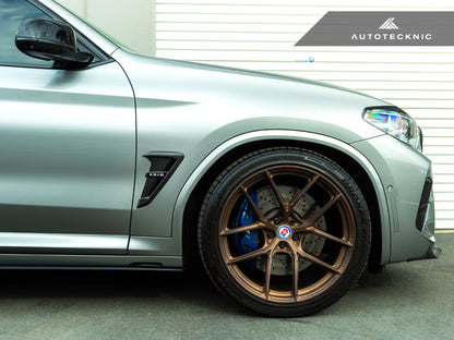 AutoTecknic Dry Carbon Fiber Fender Trim Set - F97 X3M | F98 X4M | G01 X3 | G02 X4 - Graveyard Performance
