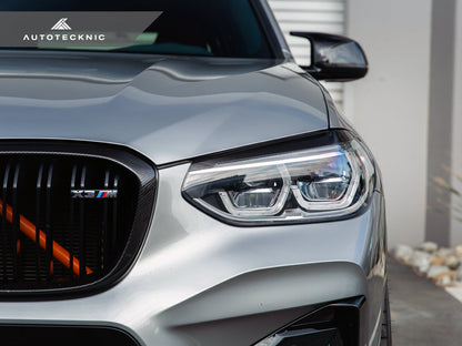 AutoTecknic Carbon Fiber Headlight Trim Set - F97 X3M | F98 X4M - Graveyard Performance