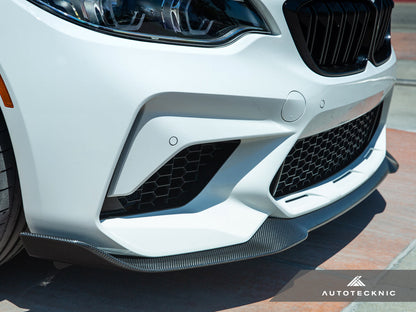 AutoTecknic Dry Carbon Competition Front Aero Lip - F87 M2 Competition - Graveyard Performance
