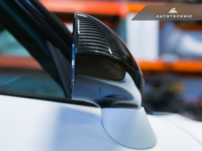 AutoTecknic Replacement Dry Carbon Mirror Covers - Honda S2000 - Graveyard Performance