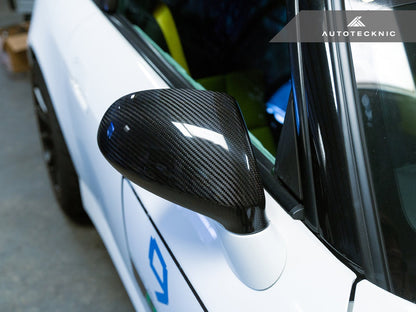 AutoTecknic Replacement Dry Carbon Mirror Covers - Honda S2000 - Graveyard Performance
