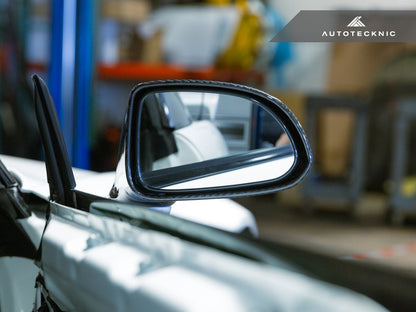 AutoTecknic Replacement Dry Carbon Mirror Covers - Honda S2000 - Graveyard Performance