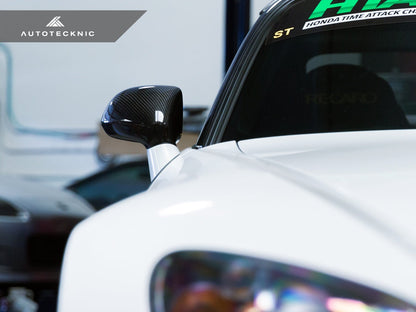 AutoTecknic Replacement Dry Carbon Mirror Covers - Honda S2000 - Graveyard Performance
