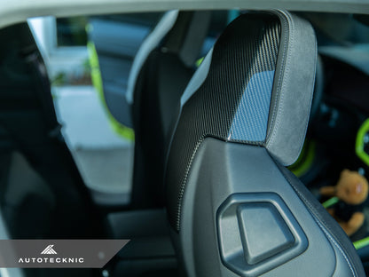 AutoTecknic Dry Carbon Seat Back Cover Set - G80 M3 | G82 M4 - Graveyard Performance
