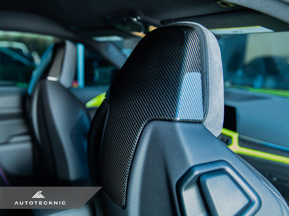 AutoTecknic Dry Carbon Seat Back Cover Set - G80 M3 | G82 M4 - Graveyard Performance