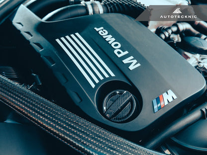 AutoTecknic Dry Carbon Competition Oil Cap Cover - F20/ F21 1-Series - Graveyard Performance