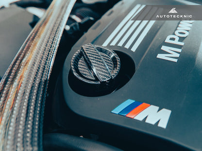 AutoTecknic Dry Carbon Competition Oil Cap Cover - E60 5-Series - Graveyard Performance