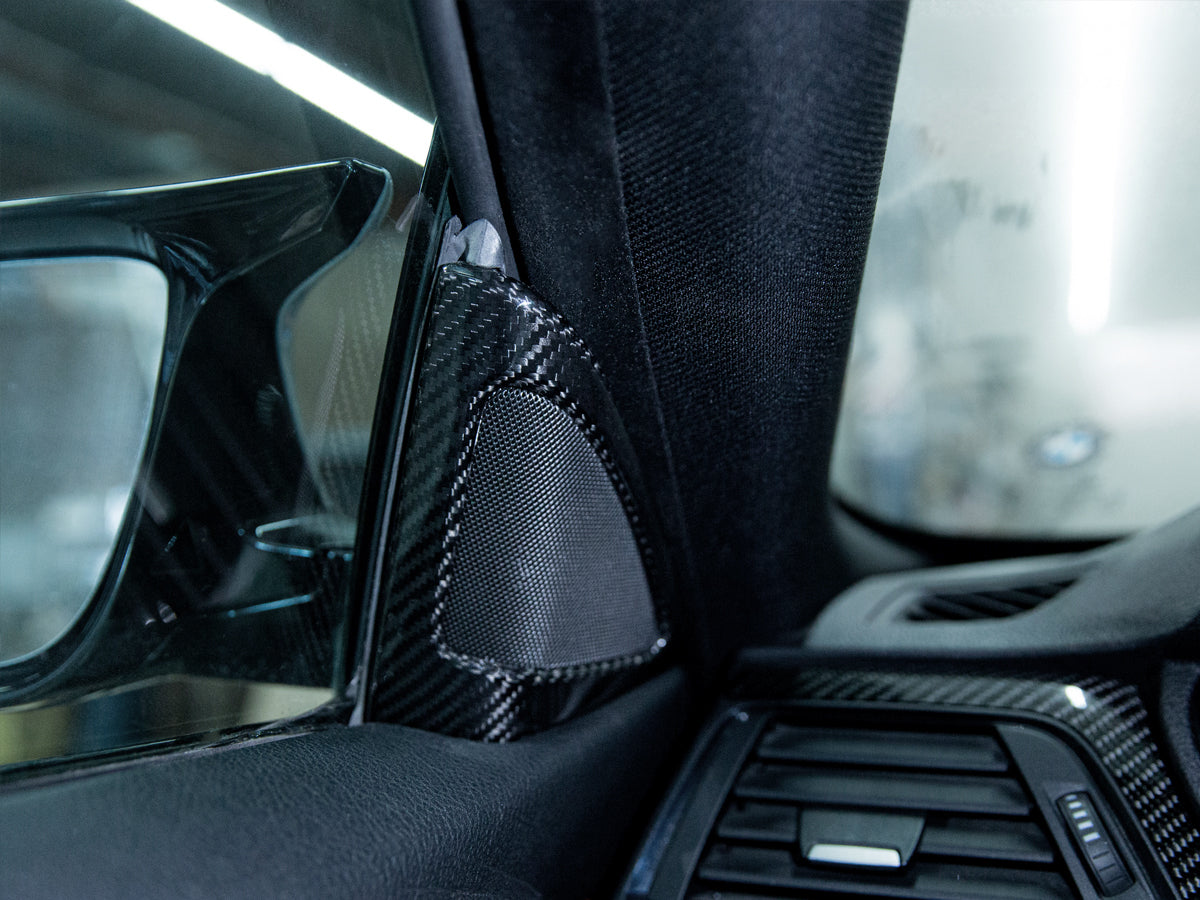 AutoTecknic Carbon Fiber Speaker Tweeter Cover - F82/ F83 M4 - Graveyard Performance