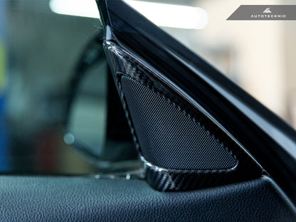 AutoTecknic Carbon Fiber Speaker Tweeter Cover - F32/ F33/ F36 4-Series - Graveyard Performance