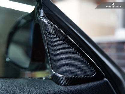 AutoTecknic Carbon Fiber Speaker Tweeter Cover - F32/ F33/ F36 4-Series - Graveyard Performance