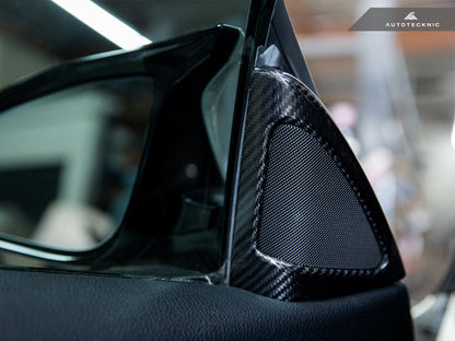 AutoTecknic Carbon Fiber Speaker Tweeter Cover - F32/ F33/ F36 4-Series - Graveyard Performance