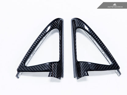 AutoTecknic Carbon Fiber Speaker Tweeter Cover - F32/ F33/ F36 4-Series - Graveyard Performance